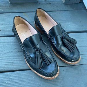 KATE SPADE patent black loafer size 7.5